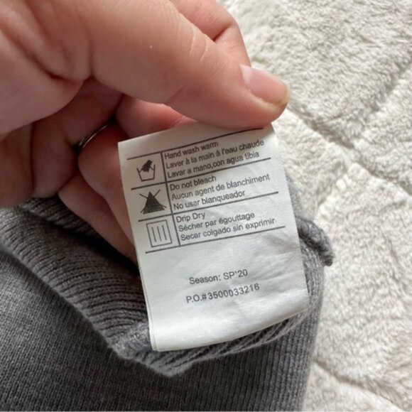 Carhartt | Gray Knit Cuffed Foldover Beanie Hat | Size One Size Fits Most - Picture 5 of 8